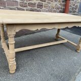Farmhouse table natural raw oak 50s