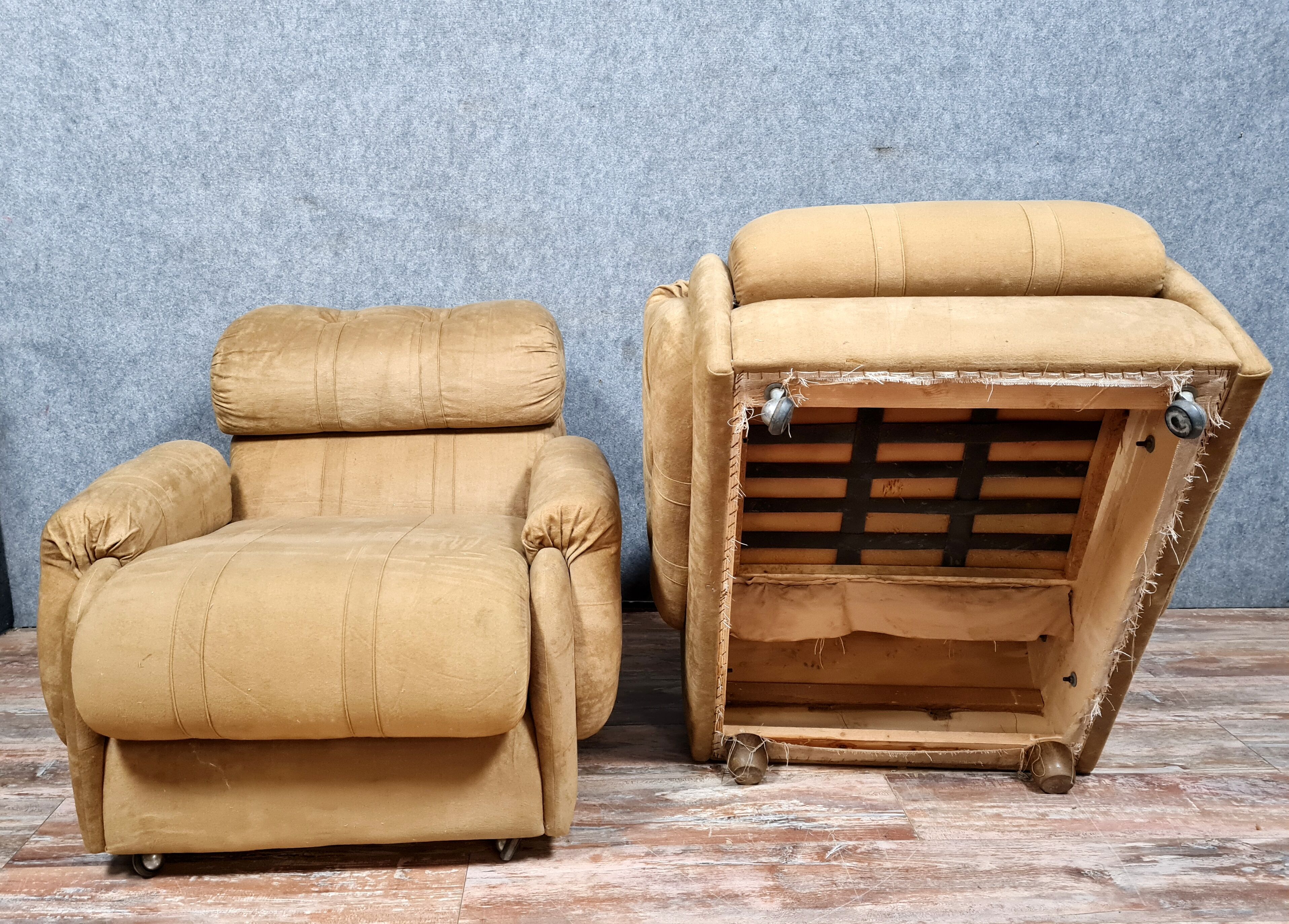 Design armchairs circa 1970