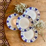 Set of 4 vintage plates model Axelle de Sarreguemines
