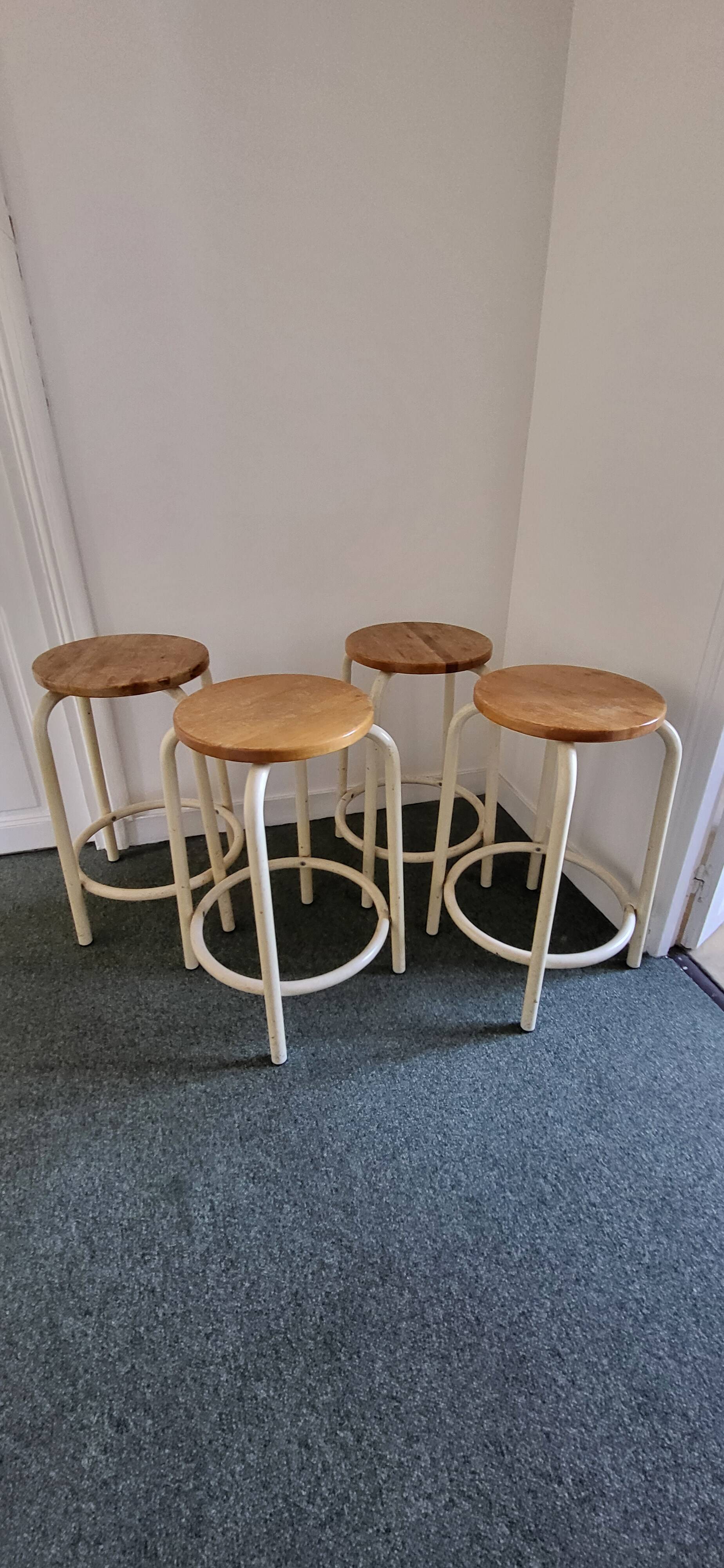 Vintage industrial bar stools