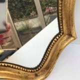 Old gold molded mirror 15,5x39,5cm