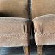 Armchair in wood and beige fabric, France 1940