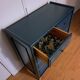 Commode scandinave bleu ganne