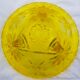 Tripod cut in cut yellow crystal and acid clear art deco Baccarat