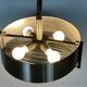 Vintage chandelier 70'S in chrome stainless steel 4 extendable lights