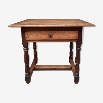 Solid oak writing table