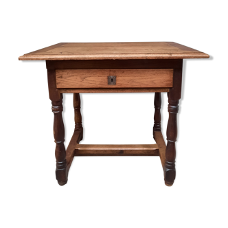 Solid oak writing table