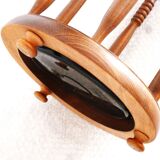 wooden umbrella stand, openwork wooden umbrella rest, wooden walking stick holder.