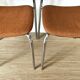 Pair of vintage Eurosit chairs, chrome and tweed, 1970s
