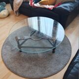 Table basse en fer forgé