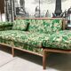 Convertible Two-Seater Sofa / Daybed in Bamboo Style, France 1960s