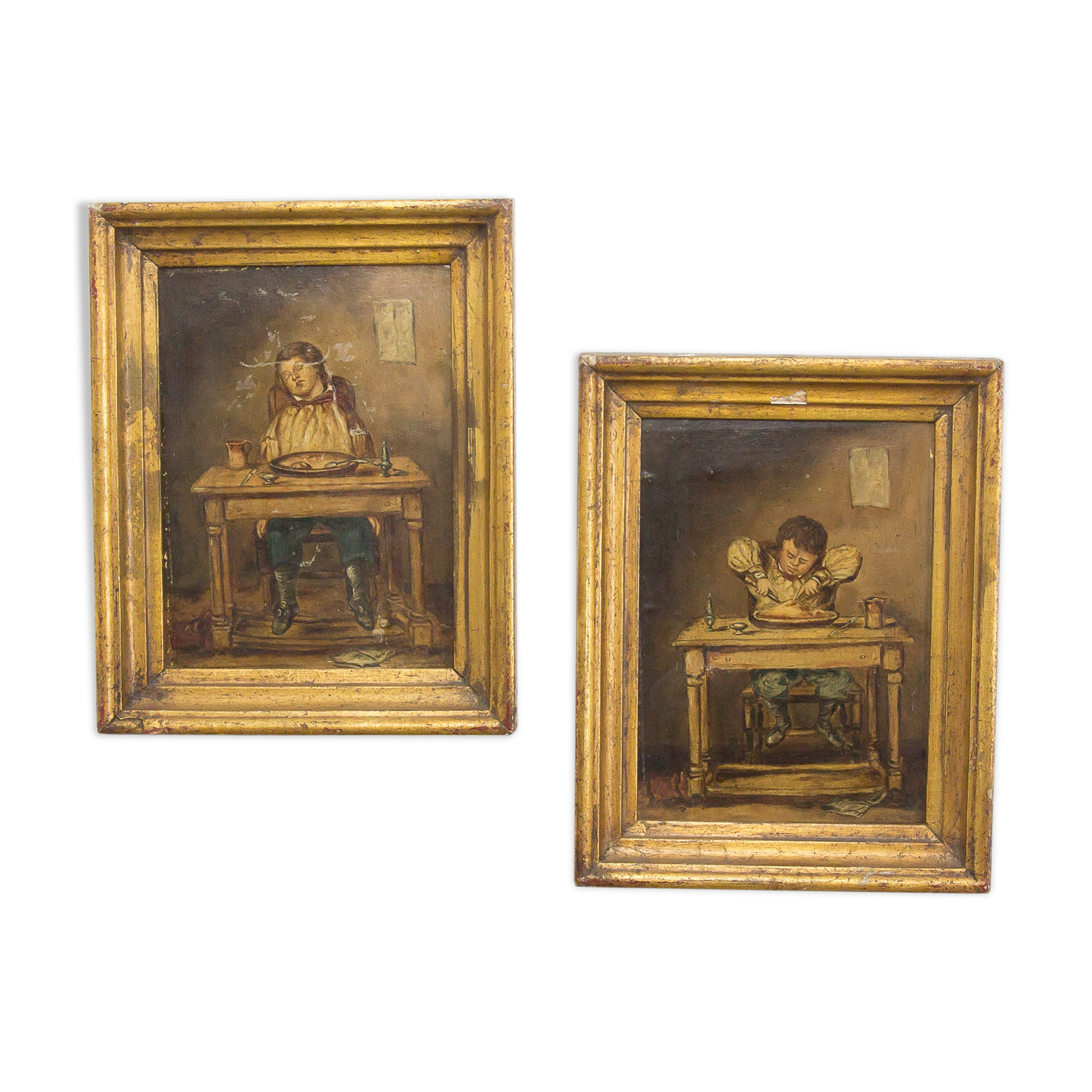 Ensemble de 2 portraits antiques