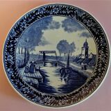 Plat en faïence Delft Boch Fr