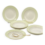 Service d’assiettes creuses / à soupe, salins , isoard,  vintage , anciennes