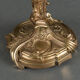 Pair of candlesticks xixth louis xiv ornamentation shells gilded bronze