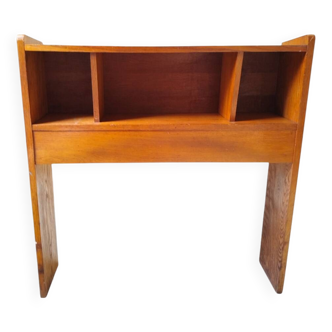 Vintage Headboard with Shelves – Solid Wood Furniture, Mid-Ce Storage