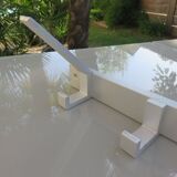 Modernist aluminium coat rack from the 1970s.