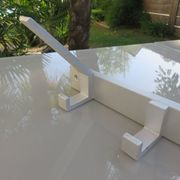 Porte manteau moderniste en aluminium années 70
