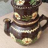 Alsatian glazed terracotta coffee pot