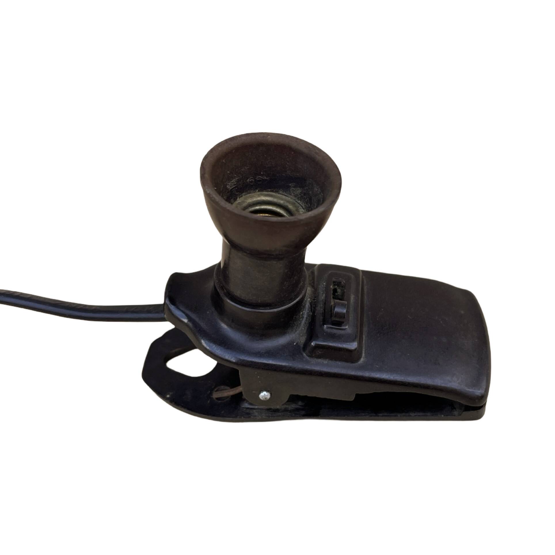 Lampe de nuit à pince en bakélite, Allemagne, années 1930.