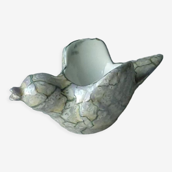 Faience shell bird marble effect