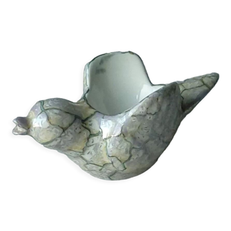 Faience shell bird marble effect