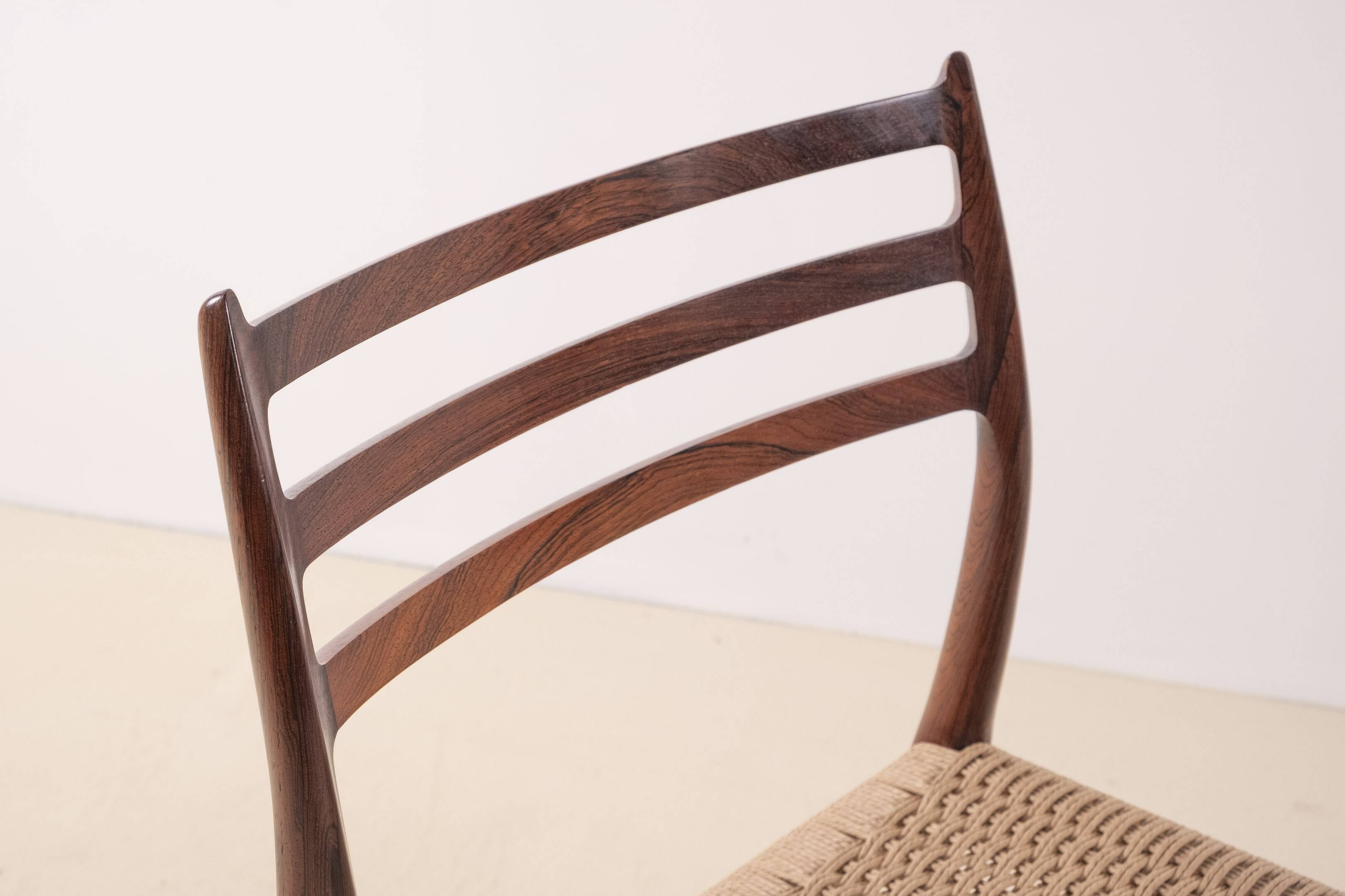 1x Niels Møller Chair Model 78 in Rosewood, 1960s Denmark