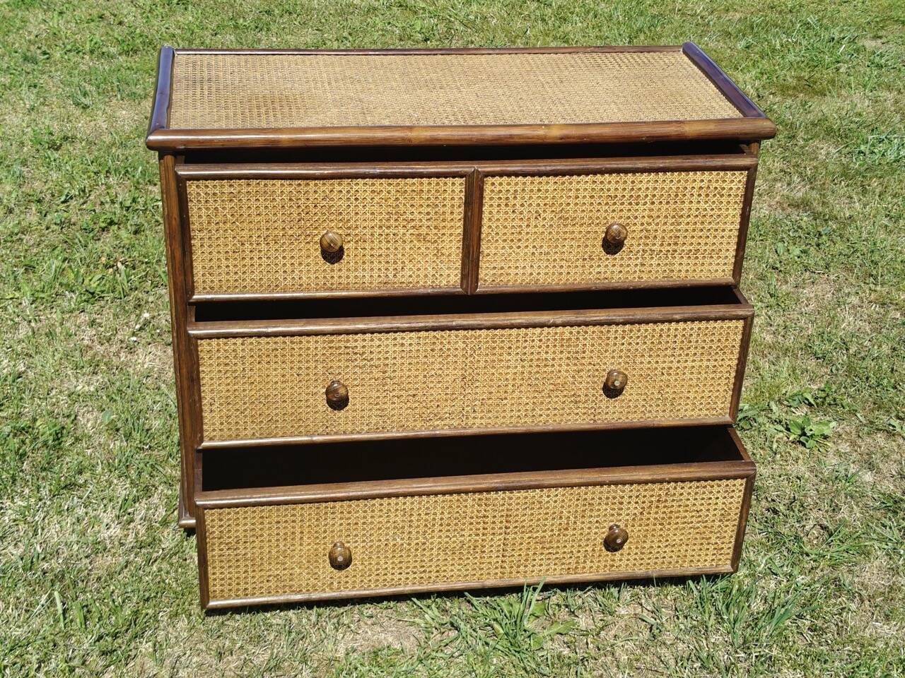 Commode en Rotin