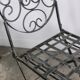 Garden chairs and armchairs (series of 4) vintage 1980 in wrought iron