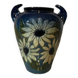 Glazed terracotta vase