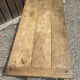 Solid oak farmhouse table with 2 drawers.