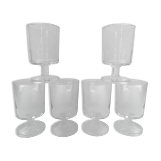 6 Cavalier wine glasses