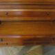 Cherry wood commode - solid wood - with a rounded edge - Louis Philippe - 4 drawers