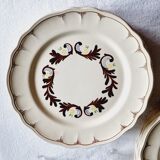 Assiettes plates Salins France