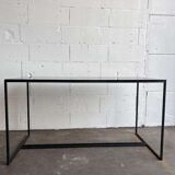 Coffee table in glass and iron