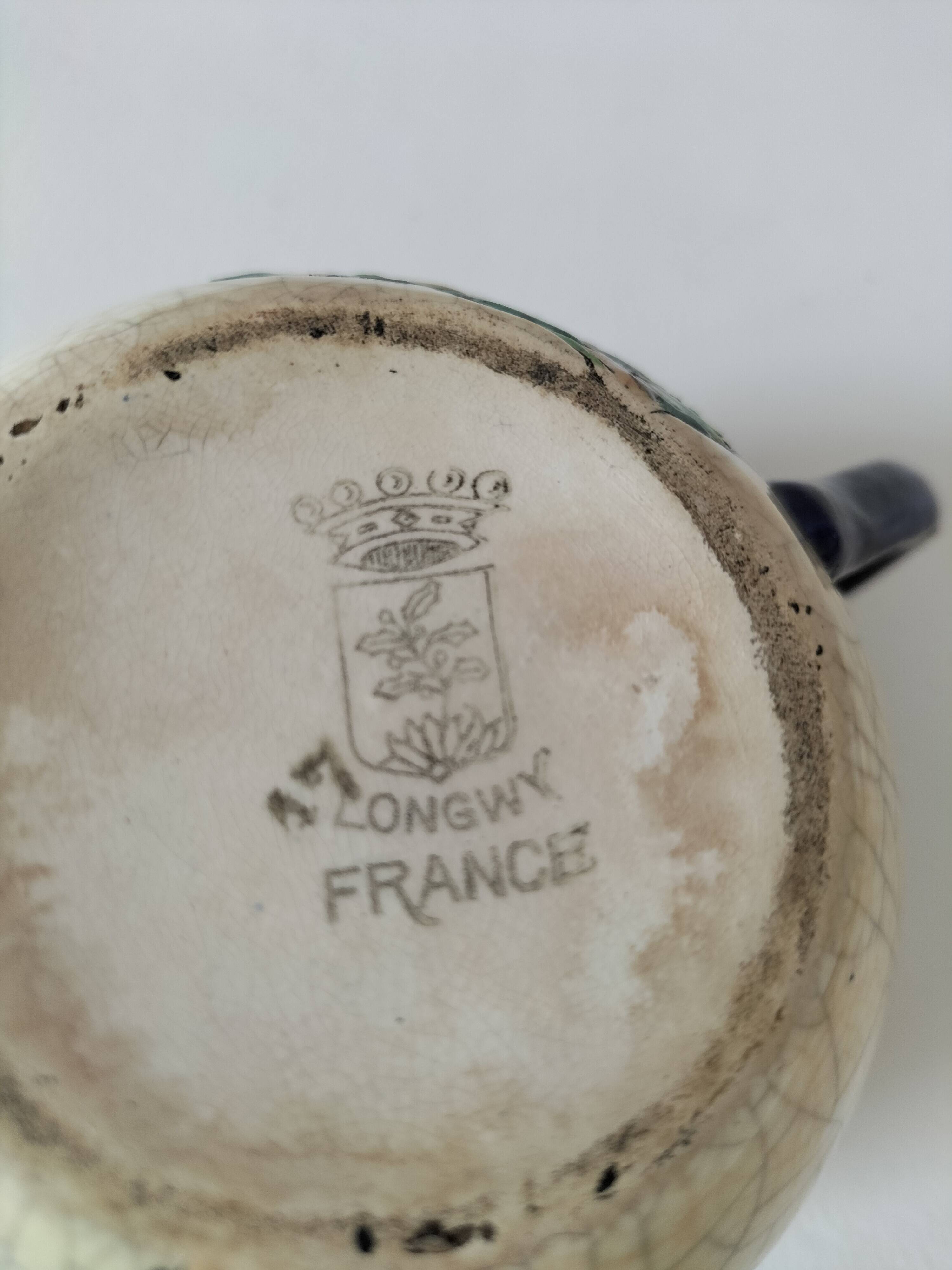 Antique two-handled cup – Authentic Longwy enamels