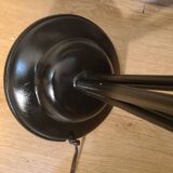 Mid century floor lamp 1950 to 70 sheet metal lampshade steel tricolor paint lidokov boscovice