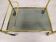 Brass rolling bar trolley