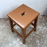 Wood milk chocolate workshop stool