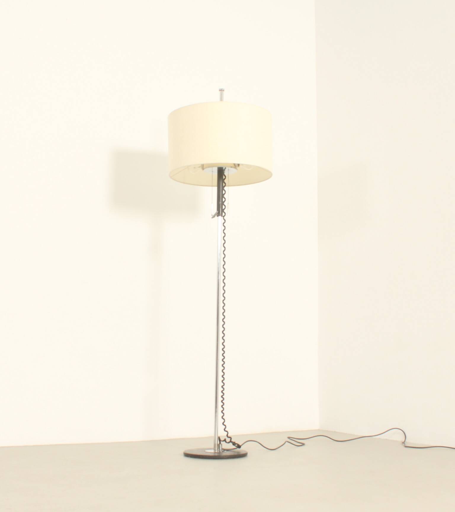 Floor lamp with adjustable shade, Spain, 1960s