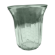 Transparent glass vase