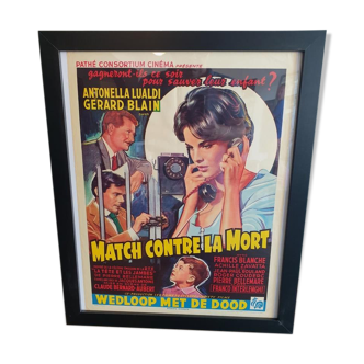 Affiche de cinéma Vintage - Match contre la mort