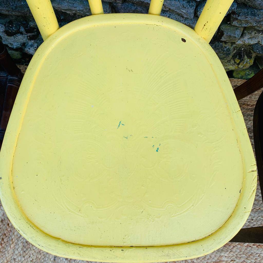 Set of 8 mismatched chairs