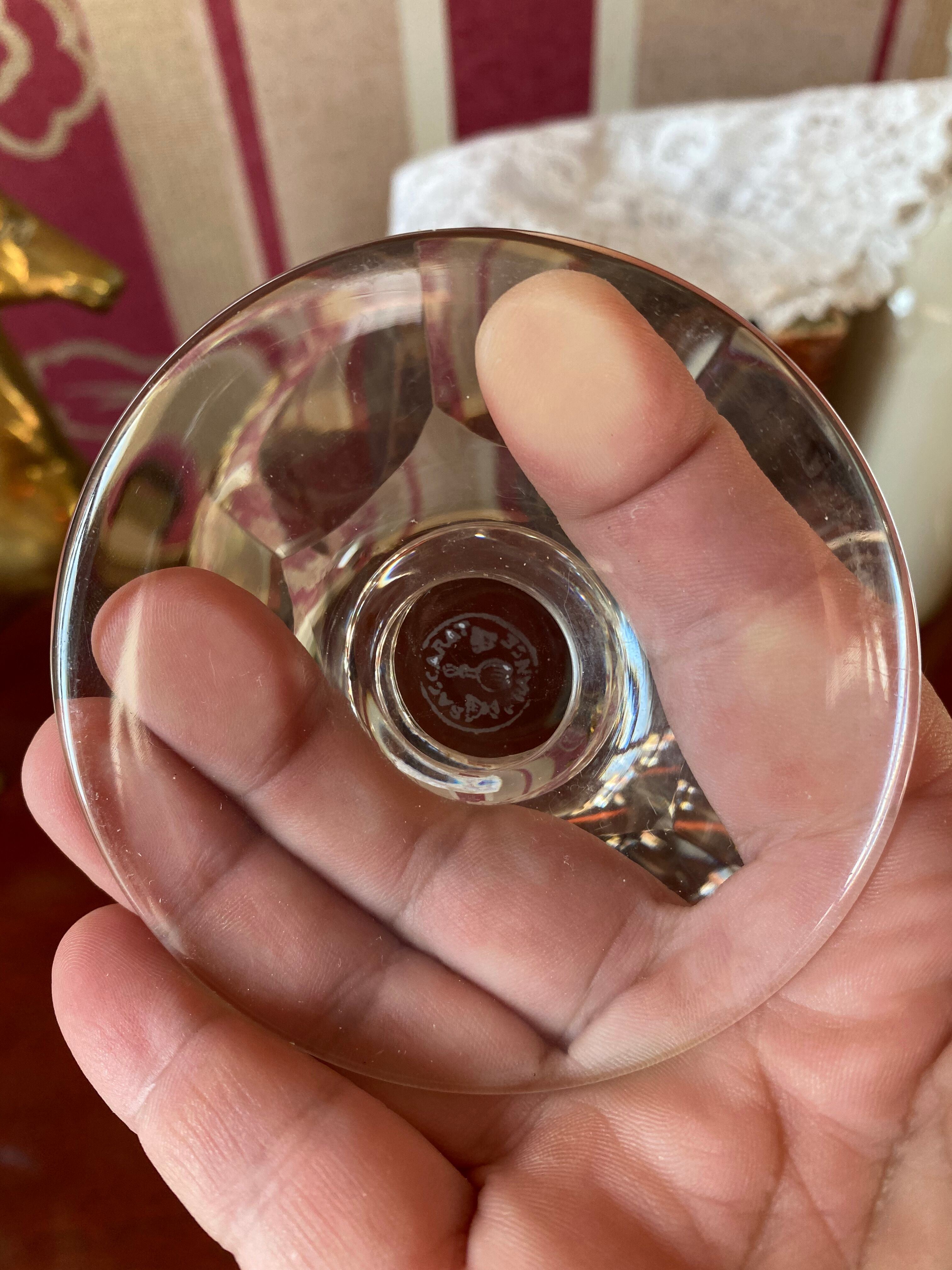 2 Champagne Cups In Baccarat Crystal Model Talleyrand