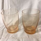 Lot of 4 pink glasses