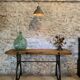 Established cast-iron stand shop console