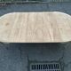 19th-century Louis XVI round extendable dining table, renovated, 215cm.