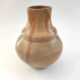 Stoneware vase signed Eugène Lion