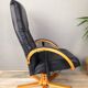 Danish design swivel and reclining relaxed chair by Jorgen Kastholm for Unico
