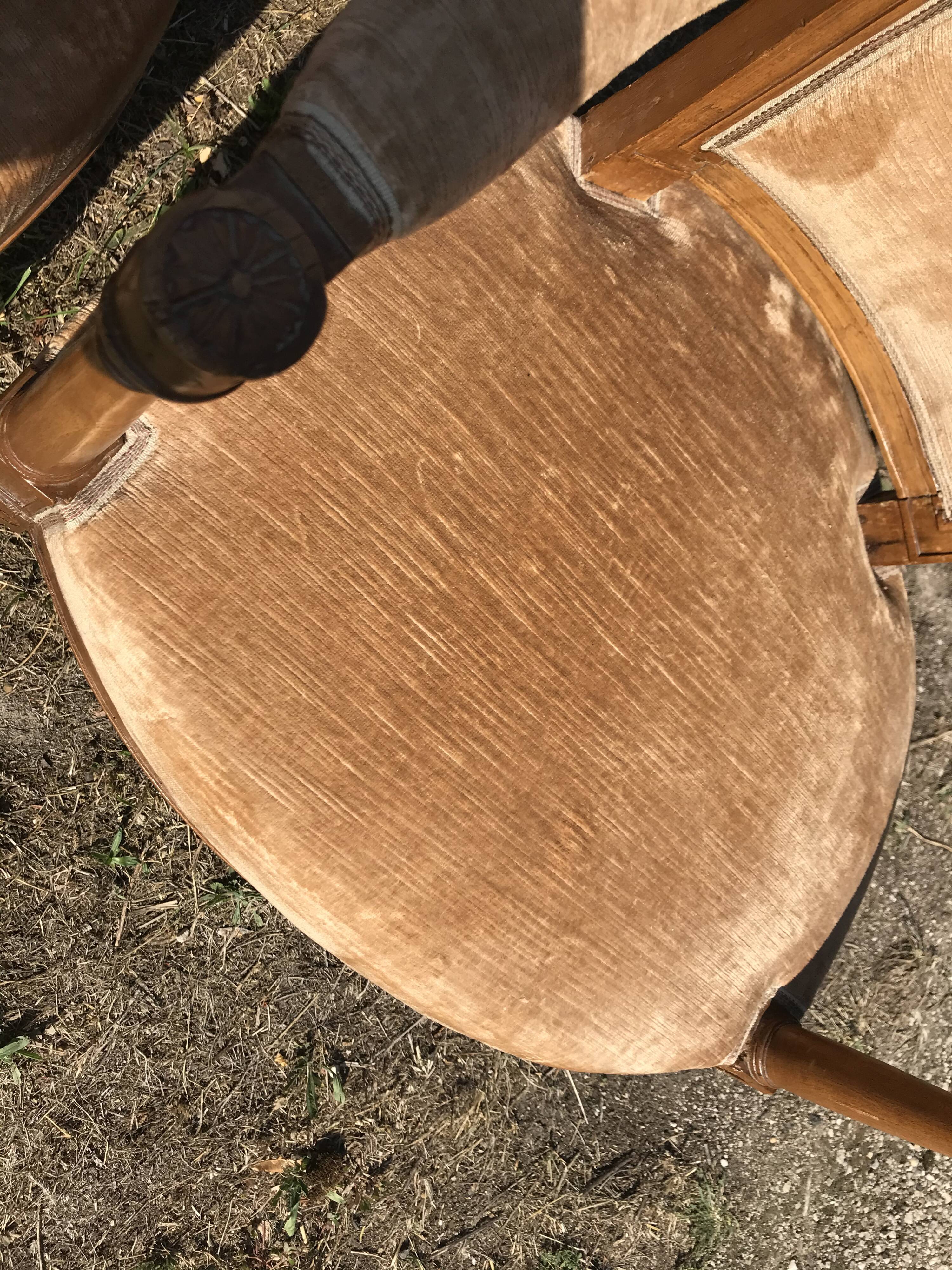 Empire era armchair pair